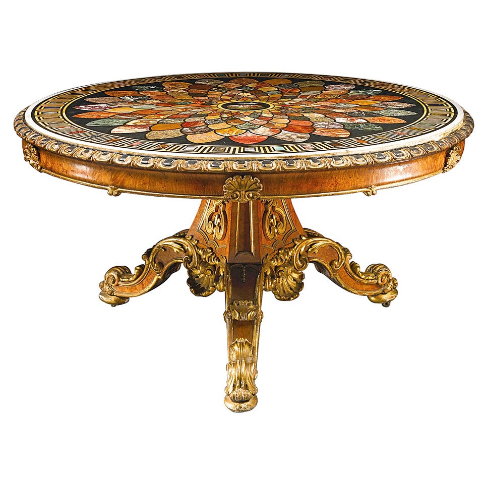 Magnificent Centre Table Signed by the Makers Taprell, Holland & Son of London