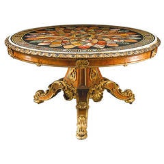 Antique Magnificent Centre Table Signed by the Makers Taprell, Holland & Son of London