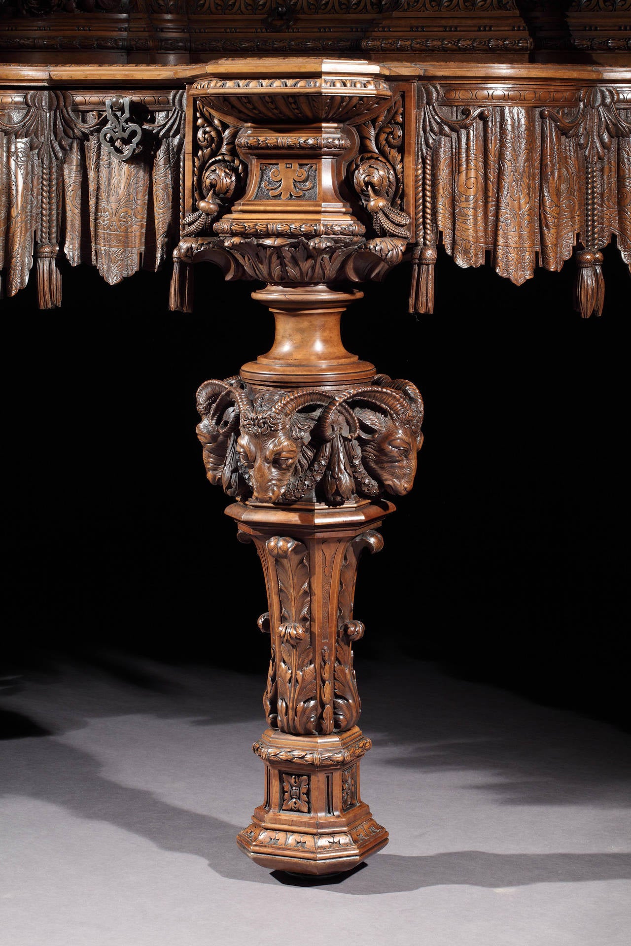 Truly Remarkable Italian Carved Sideboard, 1878 1