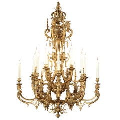 A Large French Eighteen Light Chandelier In the Louis XVIth Manner 