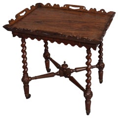 English William IV Period Tray Top Side Table