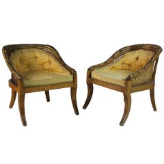 Pair of lounge chairs by Pierre Lottier