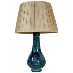Art Deco Turquoise Ceramic Table Lamp Art Deco Turquoise Ceramic Table Lamp