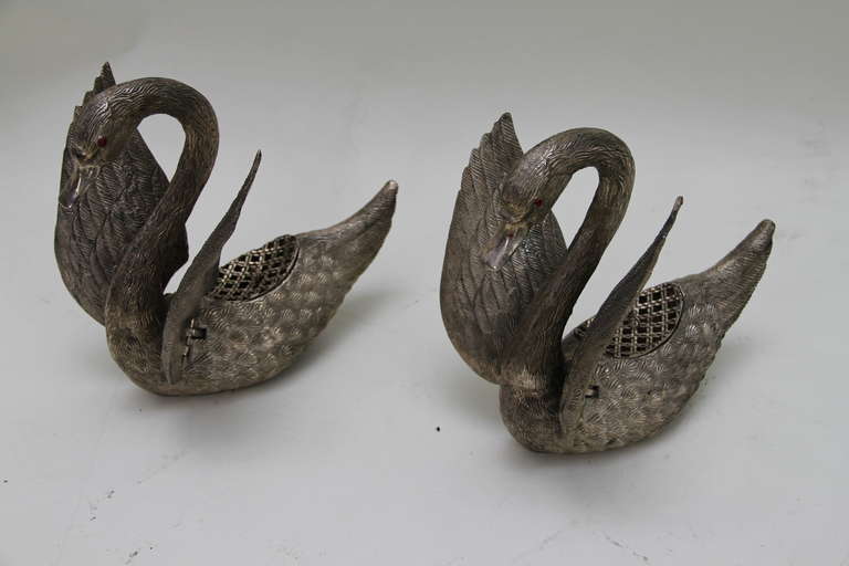 Italian Swan Jardinieres For Sale