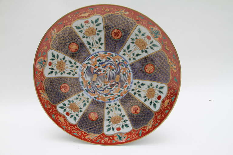 A big size brocade decorationImari porcelain plate