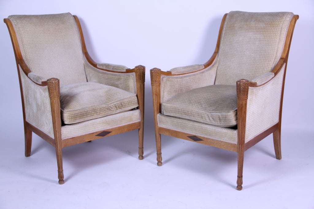 Pair of Empires style armchairs