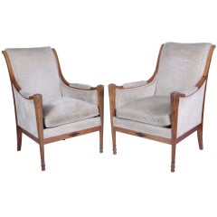 Pair of Empires style armchairs
