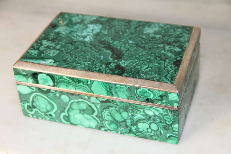 Russian Malachite Box