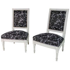 Louis XVI Pair of Chairs