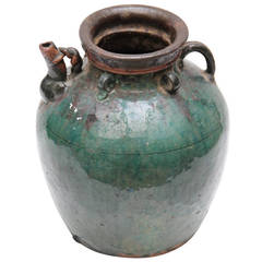 Antique Green Glazed Chinese Ceramic
