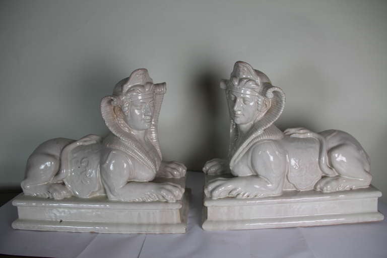 Maiolica Sphinxes