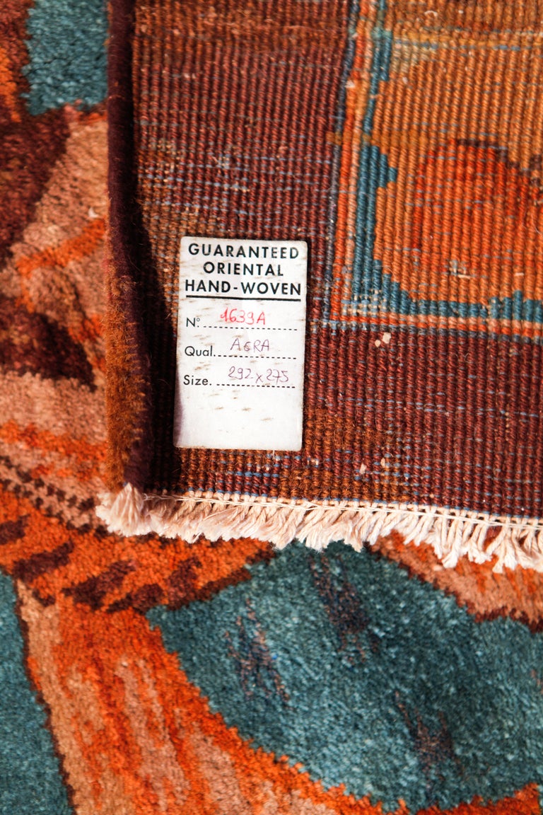Art Deco Indian Carpet In Good Condition In Milan, IT