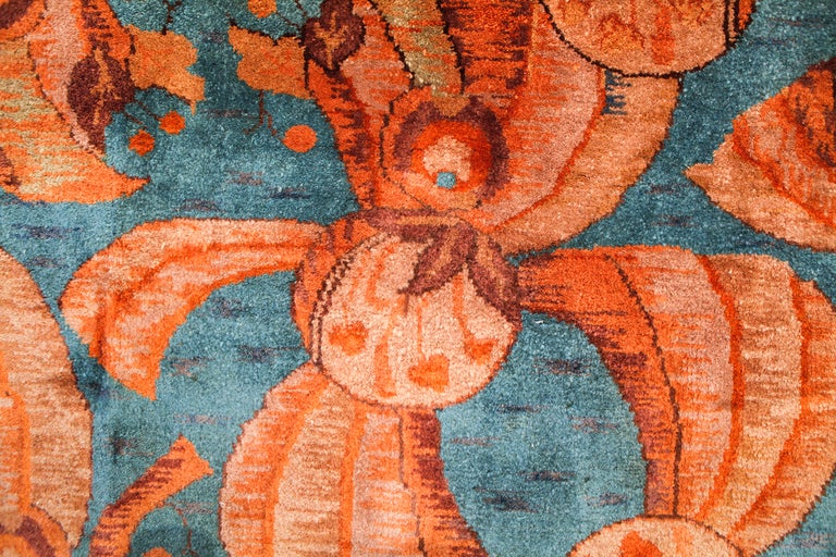 Mid-20th Century Art Deco Indian Carpet