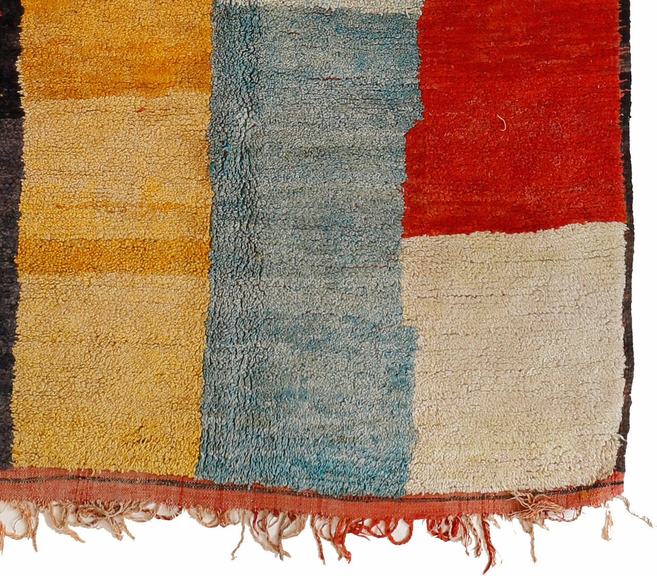 Minimalist Rare Double-Sided Berber Carpet