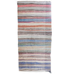 Boucherouite Moroccan Berber Flat-Weave Rug 7