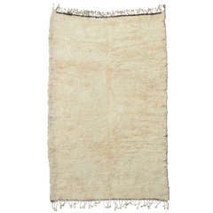 Vintage Open Field Beni Ouarain Carpet