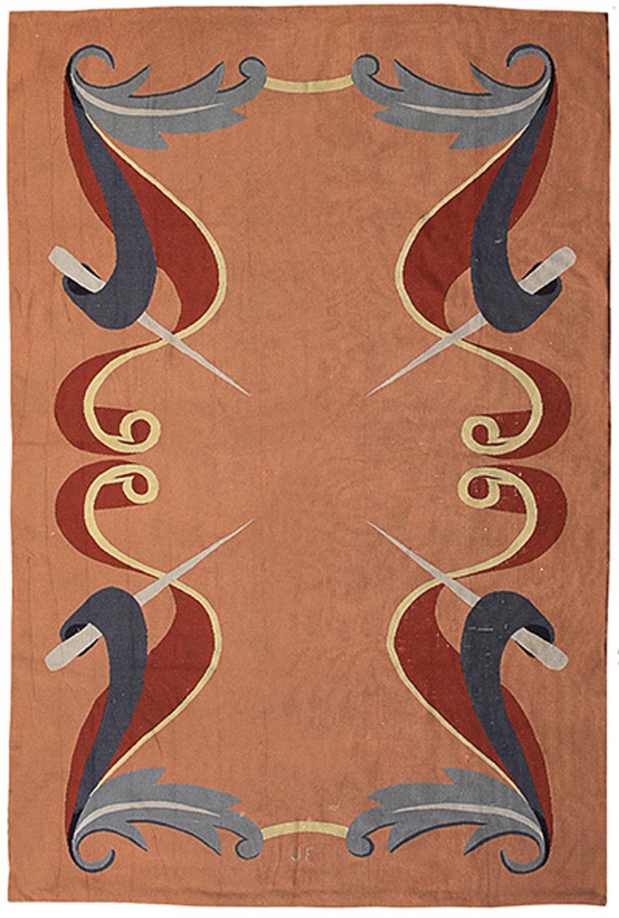 French Aubusson Wool Rug After Andre Arbus, 1940's