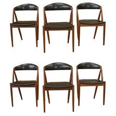 Six Kai Kristiansen Teak Chairs