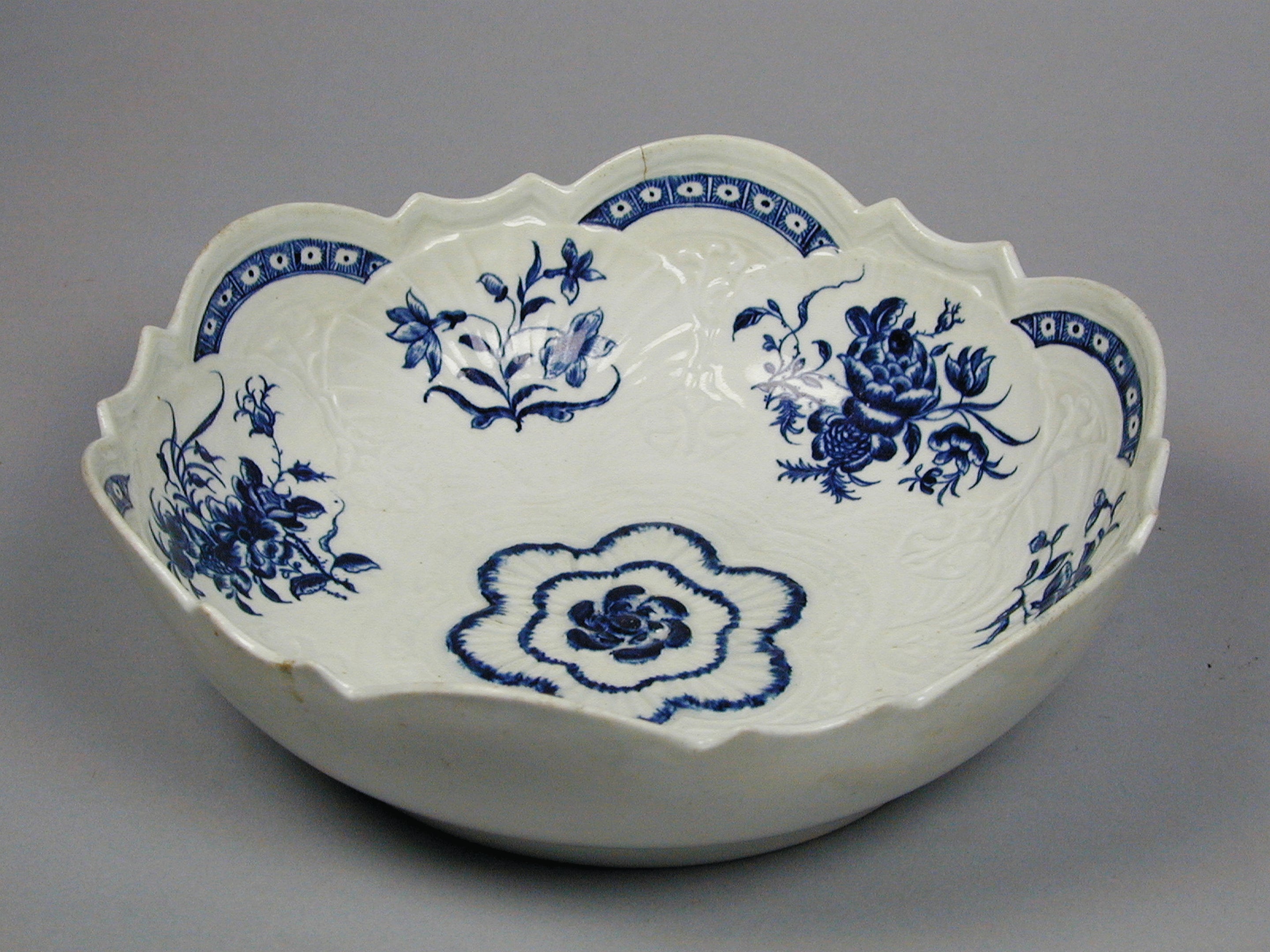 Worcester Blue & White Bowl  For Sale