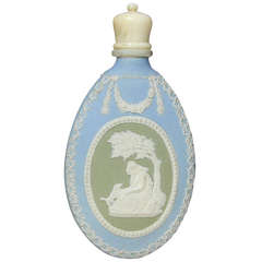 Bouteille à parfum Wedgwood en jaspe à trois couleurs avec vis en os
