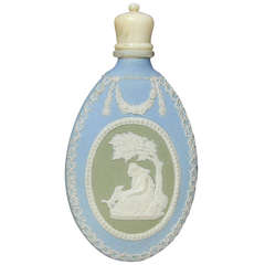 Wedgwood Three Colour Jasper Scent Bottle with Bone Screw Top