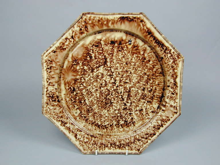 Large Whieldon Octagonal Dish