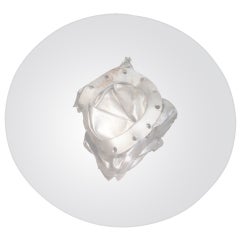 Glass Coffee Table On Compressed Stainless Steel