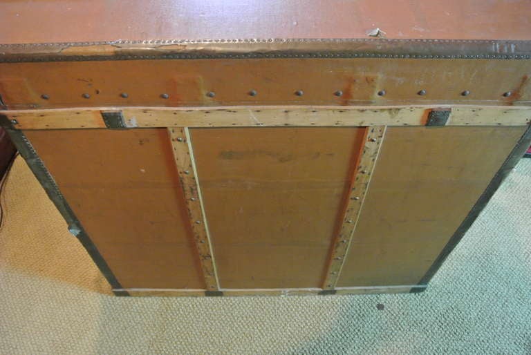 Safari Trunk by Malles Lavollaille SATURDAY SALE In Good Condition For Sale In West Palm beach, FL