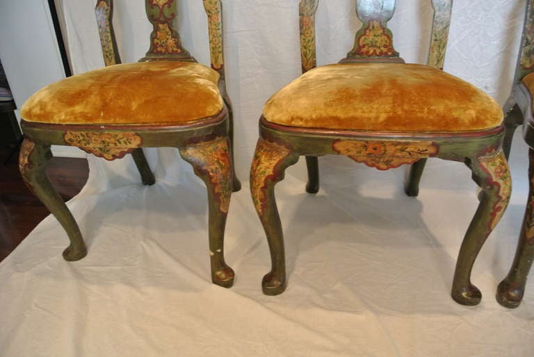 Set of Four Baroque Chairs For Sale 2