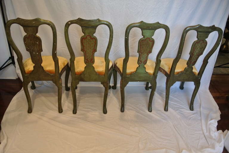 Set of Four Baroque Chairs For Sale 3