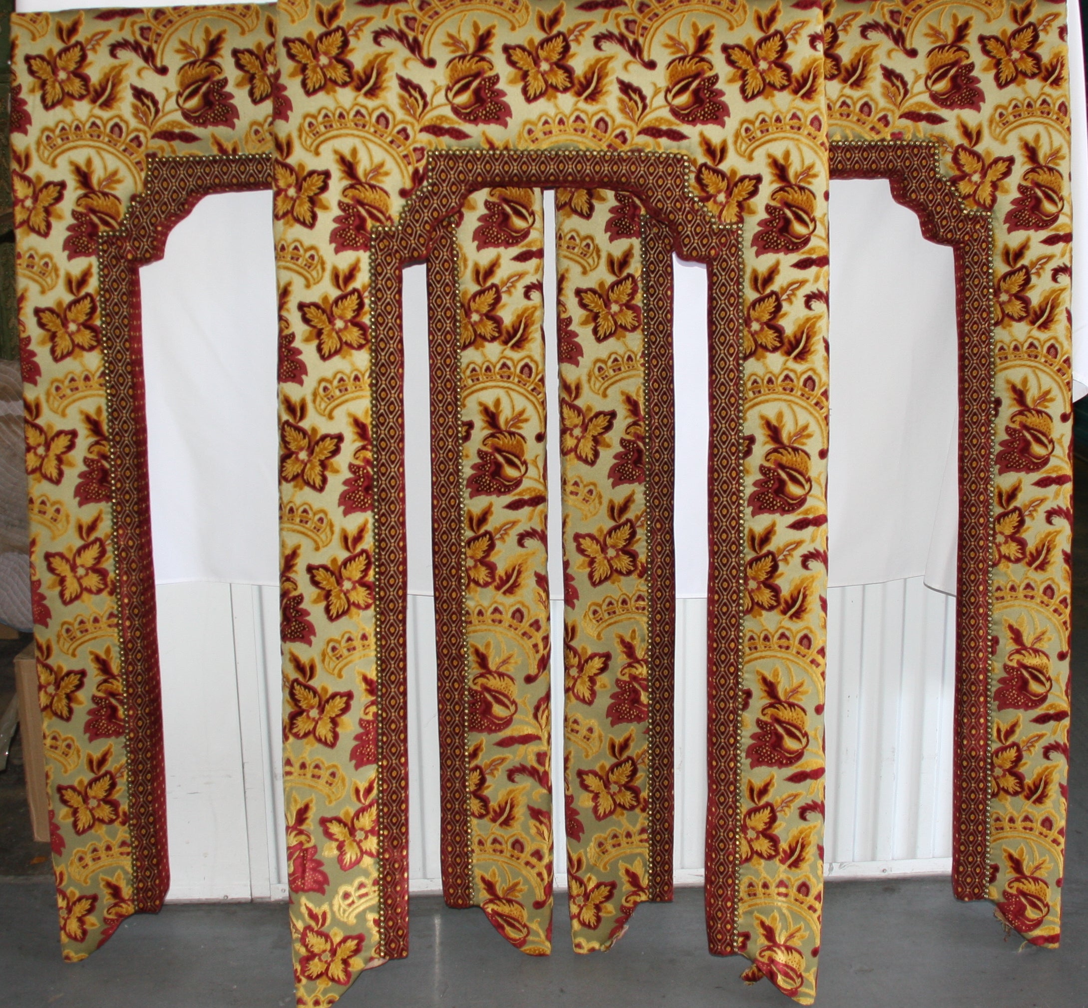 Set of 3 Hard Covered Valances. SATURDAY SALE For Sale