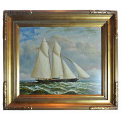 Nautical Oil on Canvas by D. Taylor SATURDAY SALE