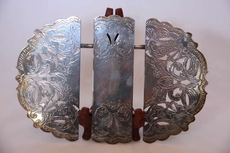 19th Century Sterling Silver Trivet SATURDAY SALE For Sale