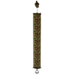Antique Needlepoint Butlers Pull