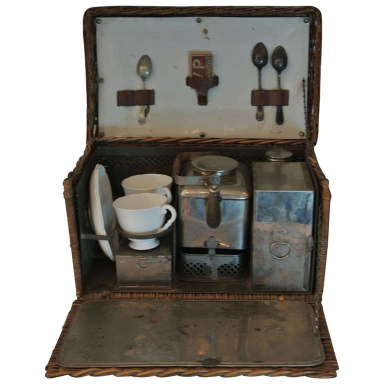 An extremely fine specially commissioned picnic and tea-set for