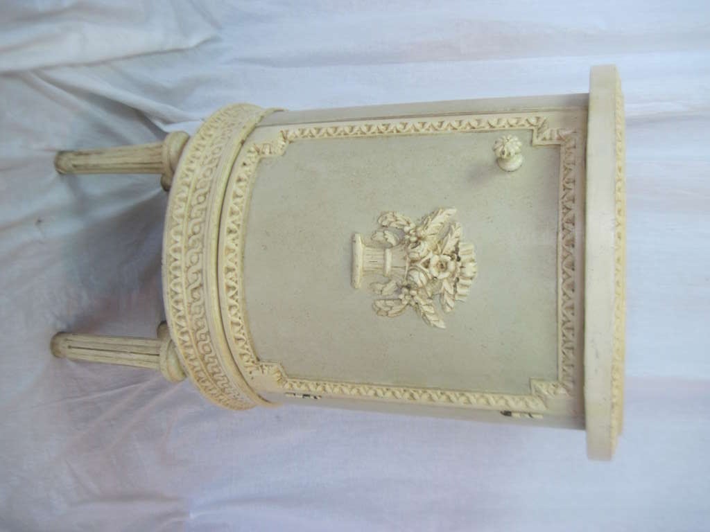 Pair of Antique Neoclassic Drum End Tables (Night Stands) SATURDAY SALE