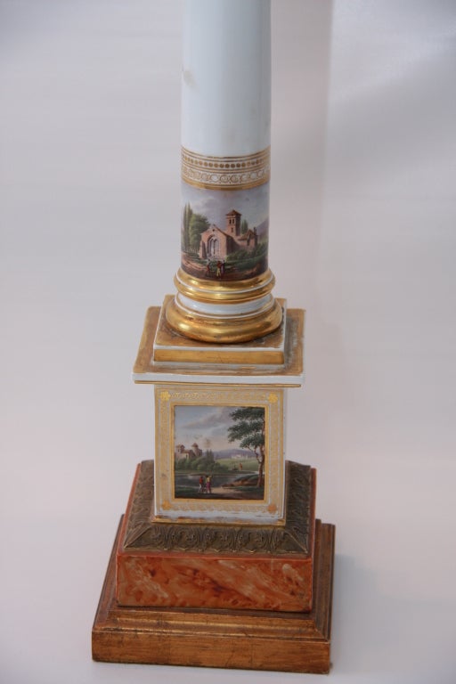 Vieux Paris Porcelain Lamp SATURDAY SALE