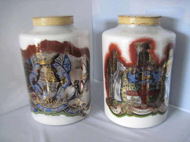 Pair of Antique Apothecary Jars