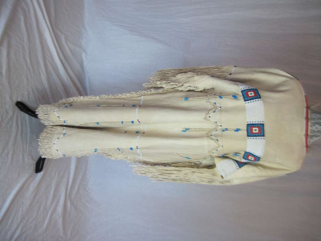 Plains Indian Buckskin and Beadwork Dress