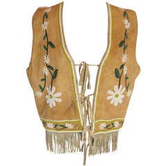 Plains Indian Deerskin and Beadwork Vest