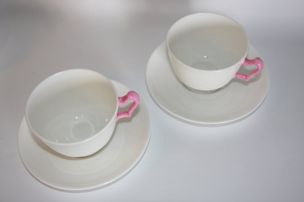 Crown Staffordshire English China Breakfast Service for Two For Sale 2