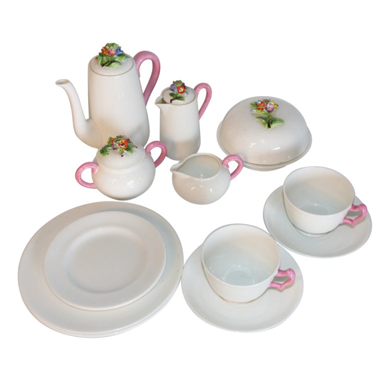 Crown Staffordshire English China Breakfast Service for Two For Sale at  1stDibs | breakfast china set