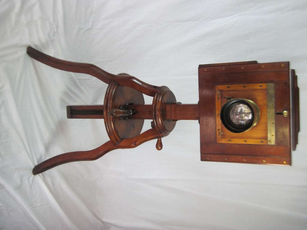 Victorian Antique Wood and Brass Camera by W. Morely, London SATURDAY SALE For Sale