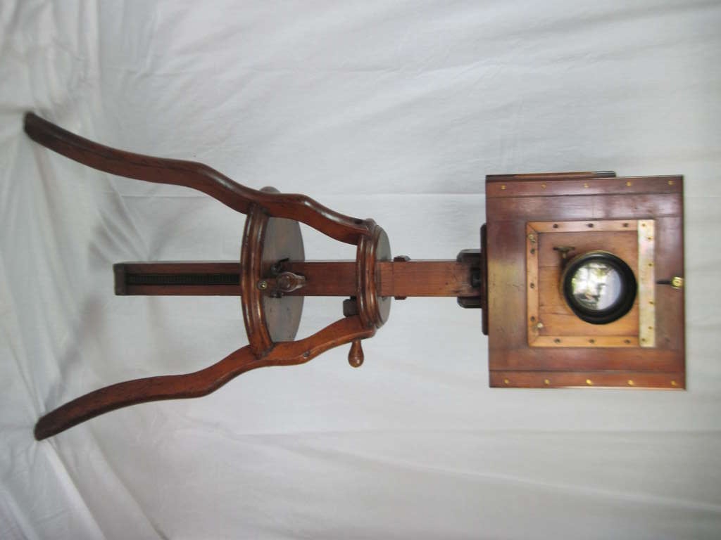 Antique Wood and Brass Camera by W. Morely, London SATURDAY SALE