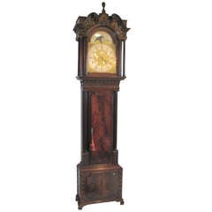 George III Mahogany Tall Case Clock