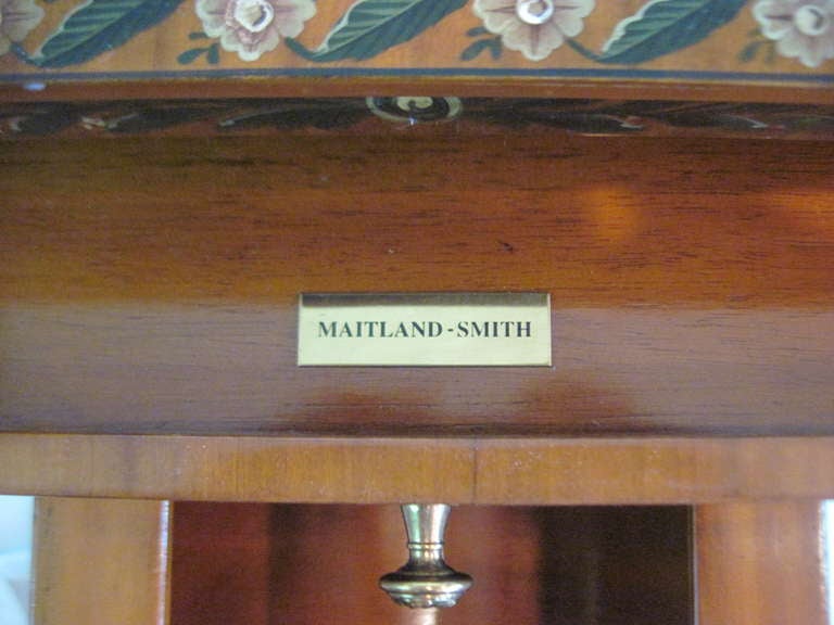Pair of Maitland-Smith George III Satinwood Bedside Tables SATURDAY SALE For Sale 4