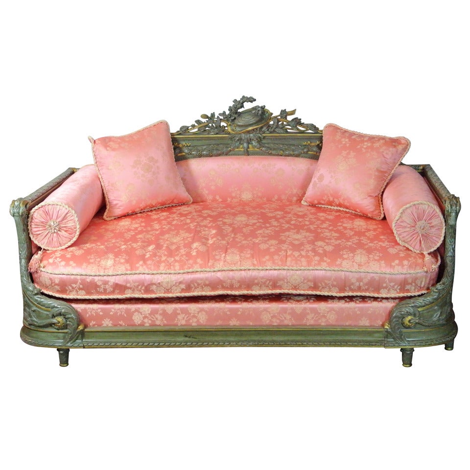Beaux Arts Settee For Sale