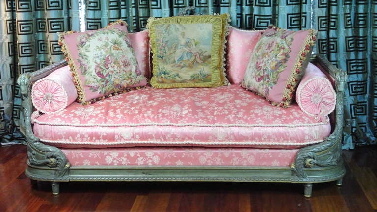 French Beaux Arts Settee For Sale