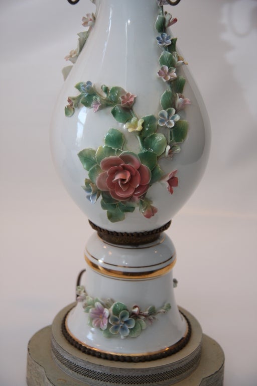 French Gilt-Metal Tole Lamps, Pair SATURDAY SALE