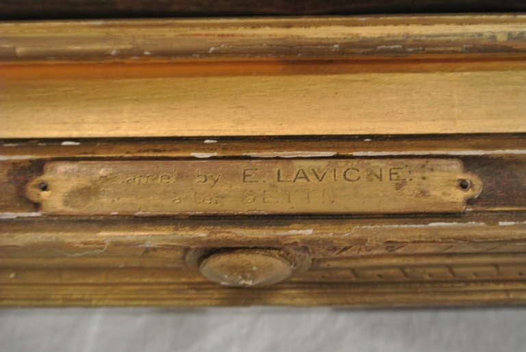Antique Enamel Painting of Fine Quality by Ed. Lavigne